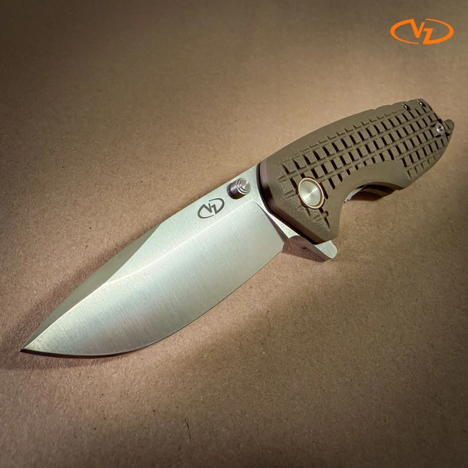 VZ Drop Point Stainless - Frag Brown Earth
