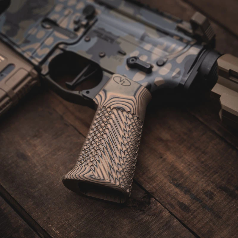 VZ Grips' G-10 AR-15 Grip with VZ Operator II™ Texture and Hyena Brown color
