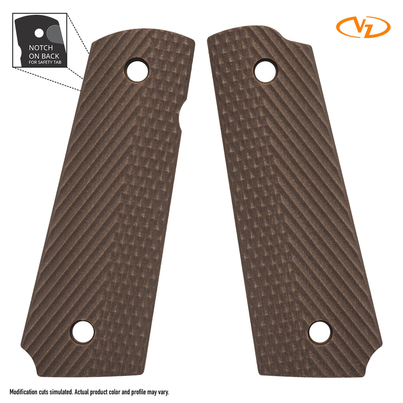 茶 1911 Pistol Grips - CLR-1911COM-015