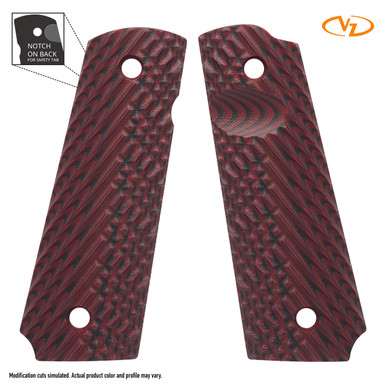 VZ Operator IV - Black Cherry - Thumb Notch - Ambi - VZ Grips