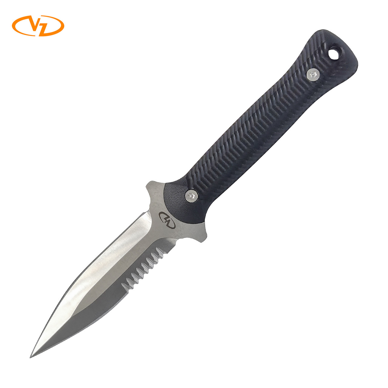 Poisoned Dagger プロモ VZ Leonidas Steel Dagger | Serrated Blade & Alien G-10 Scales