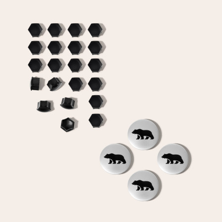 Bear Wheel Center Cap Kit