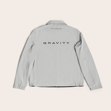 Lucid Gravity Zip Up Jacket, Light Grey
