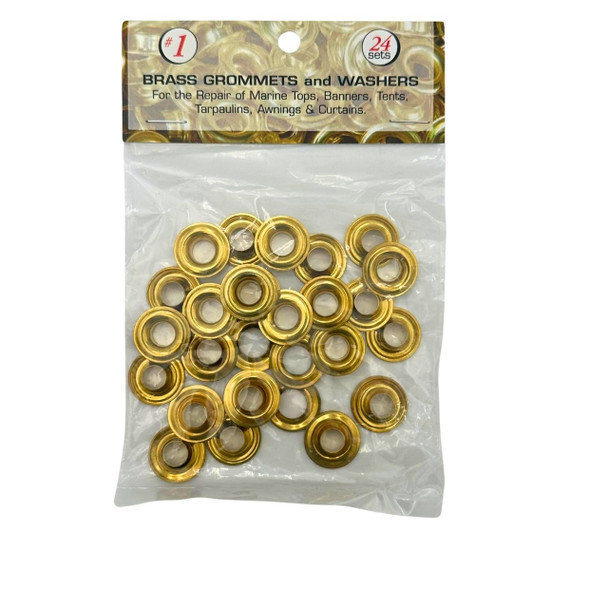 #1 Brass Replacement Grommet (24 Sets Per Bag)