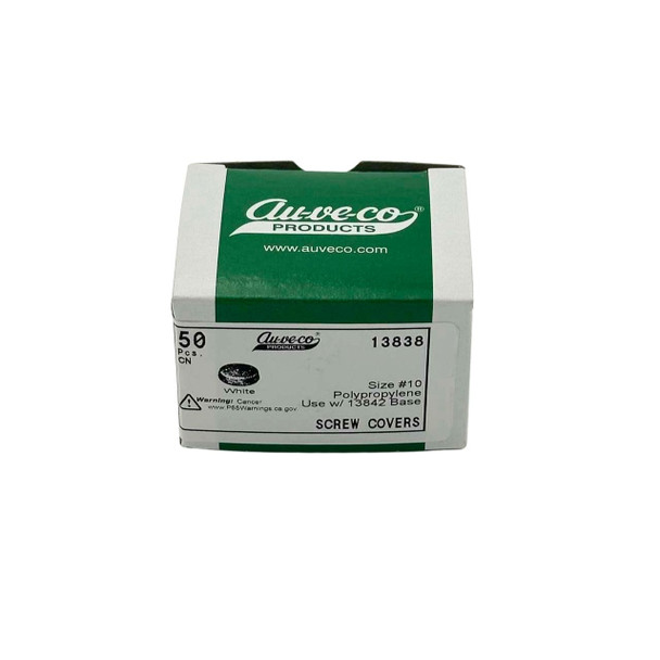 White Screw Cover #10 Screw