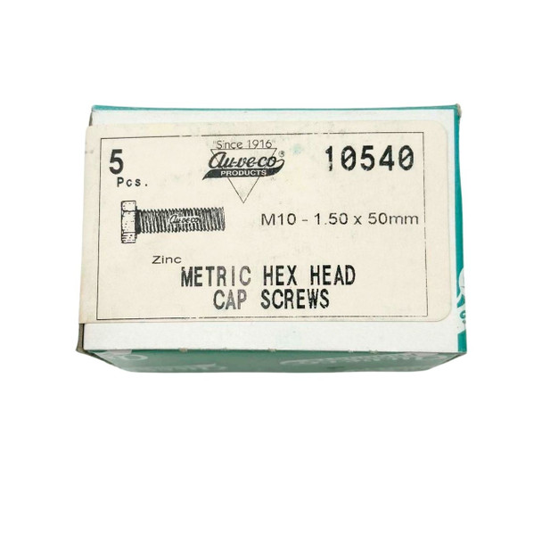 Metric Hex Head Cap Screw M10-1.50 x 50mm
