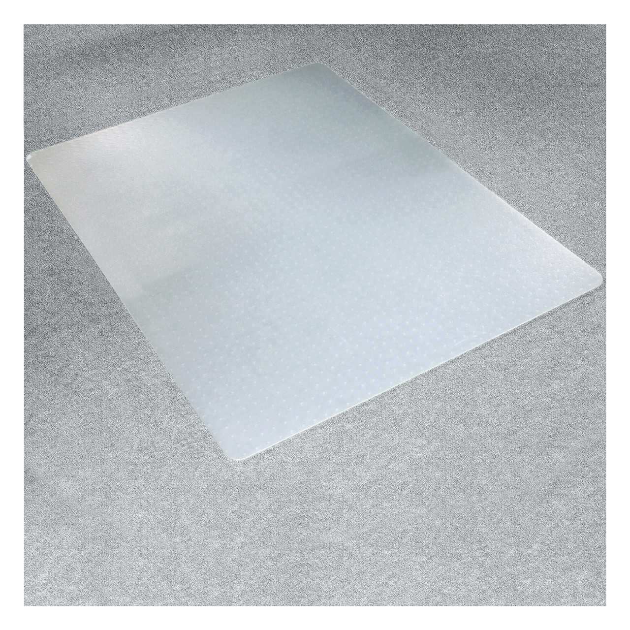Marvelux Polypropylen Bodenschutzmatte für niederflorige Teppiche (bis 6 mm  Höhe), milchig-transparente Bürostuhlunterlage, rechteckig, flach  verpackt