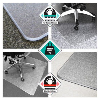 Cleartex megamat Bodenschutzmatte rechteckig für Hartboden und Teppich Schwerlast Cleartex megamat Bodenschutzmatte rechteckig für Hartboden und Teppich Schwerlast