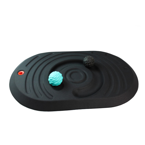 Anti-Ermüdungsmatte AFS-TEX Active Platform | Premium Anti-Ermüdungsmatte mit Fußmassagebällen | Nutzung am Steharbeitsplatz | 50 x 80 cm