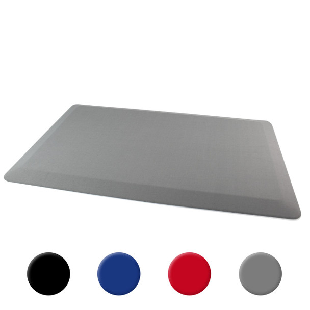 Ultralux Premium Anti-Ermüdungsmatte Komfortmatte Stehmatte langlebige und ergonomische Stehkomfortmatte mit anti-rutsch Rücken | 18 mm dick | Mehrzweckmatte Steharbeitsplatzmatte für Zuhause Büro Garage Küche | Farbe: grau | verschiedene Größen