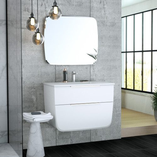 JOSEPHINE Set 80 cm, Wallmount cabinet with Mirror and Ceramic sink