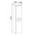 ONDE Column 30cm, Light grey