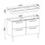 OSLO Vanity Unit 120cm, Light grey