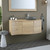 RIGA Cabinet 111 cm, 2 doors & 2 drawers with countertop (Right), Oak