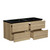 MAGGIORE Cabinet 120 cm, 4 drawers with black resin wash-basin, Oak