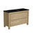 CORDOVA Cabinet 120 cm, 4 drawers with black resin wash-basin, Oak