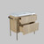 MODENA Cabinet 106 cm, 2 drawers with white resin wash-basin, Oak