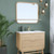 CARAVELLE Mirror 90 cm, with shelf , Oak