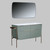 JOSEPHINE Set 137 cm, Free standing cabinet with Mirror and Ceramic sink