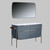 JOSEPHINE Set 137 cm, Free standing cabinet with Mirror and Ceramic sink