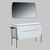 JOSEPHINE Set 137 cm, Free standing cabinet with Mirror and Ceramic sink