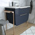 JOSEPHINE Set 97 cm, Free standing cabinet with Mirror and Ceramic sink