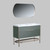 GATSBY Set 124 cm, Free standing cabinet with Mirror and Ceramic sink