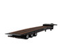 Black TALBERT 5553TA TRAVELING  TRI-AXLE LOWBOY TRAILER