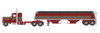 Peterbilt 359 with 36" sleeper and Wilson Commander grain trailer
