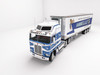 Iannellis - Kenworth K100 Aerodyne and 40', Tri-Axle Refrigerated Van