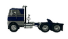 Blue & Silver Freightliner Cabover