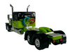 60-1537-c - Black & Lime Peterbilt 389 63" flattop sleeper