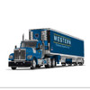Pre-order, deposit only - DCP 60-1724 - Western Distributing Kenworth W990 Day-Cab with 53' Spread-Axle Utility Brand Refrigerated Van