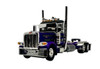 60-1677DC - DCP Purple & Gray Peterbilt 389 Day-Cab