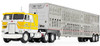 660-0845 -  Kreilkamp Trucking - Peterbilt 352 COE 110" Sleeper Cab with Wilson Livestock Tandem-Axle Trailer