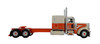 60-2138 - Peterbilt 389 w/63" flat-top sleeper pulling a Fontaine Renegade LXT40 lowboy with flip-axle trailer which is hauling a Peterbilt 359 w/vintage 60" flat-top sleeper.