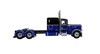Pre-Order - 60-2153 DCP - Black & Blue - 1/64 scale Peterbilt 389 Pride & Class w/63" Flat Top Sleeper & Wilson 50' Spread Axle Pacesetter Grain Trailer