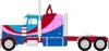 Pre-order, deposit only - ixo - 1:64 1973 Peterbilt 359 - Blue and Pink