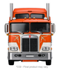 Pre-order, deposit only - IXO - 1:64 1976 Kenworth K100 Aerodyne - Orange