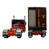 Pre-order, deposit only - 60-2221 - Coffey Farms 1:64th scale Peterbilt 589 63" Flat Top Sleeper Tractor w Wilson Silverstar Livestock Spread Axle Trailer.