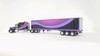 Pre-order, deposit only - J1/ixo -1:64 Peterbilt Model 379 Big-Bunk with 53' Tri-Axle Van - Night Moves