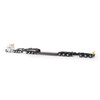 Pre-Order, Deposit Only - 1:64 Peterbilt Model 589 131-inches-BBC Day-Cab Tridem-Axle Truck Tractor (WHITE color) + 1:64 Trail King TK170 Hydraulic Detachable Gooseneck Lowboy Trailer with Jeep & Booster