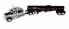 DCP 60-2262 - Black & Silver Peterbilt 589 with Black Center-Drop Trailer