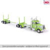 Pre-order, depost only - ixo - 1:64 Peterbilt Model 379 Pacific style logging truck - lime & white