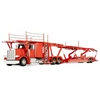 Pre-order, deposit only - 60-2321 - DCP -  Red - 1/64 Peterbilt 389 Semi Truck with Boydstun 9106-48EZ Car Carrier Trailer