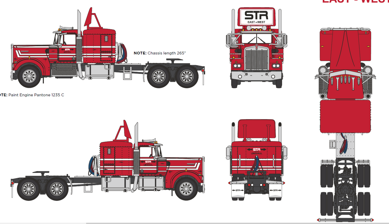 DCP - STR Linehaul - Kenworth w900a with 40' tri-axle van