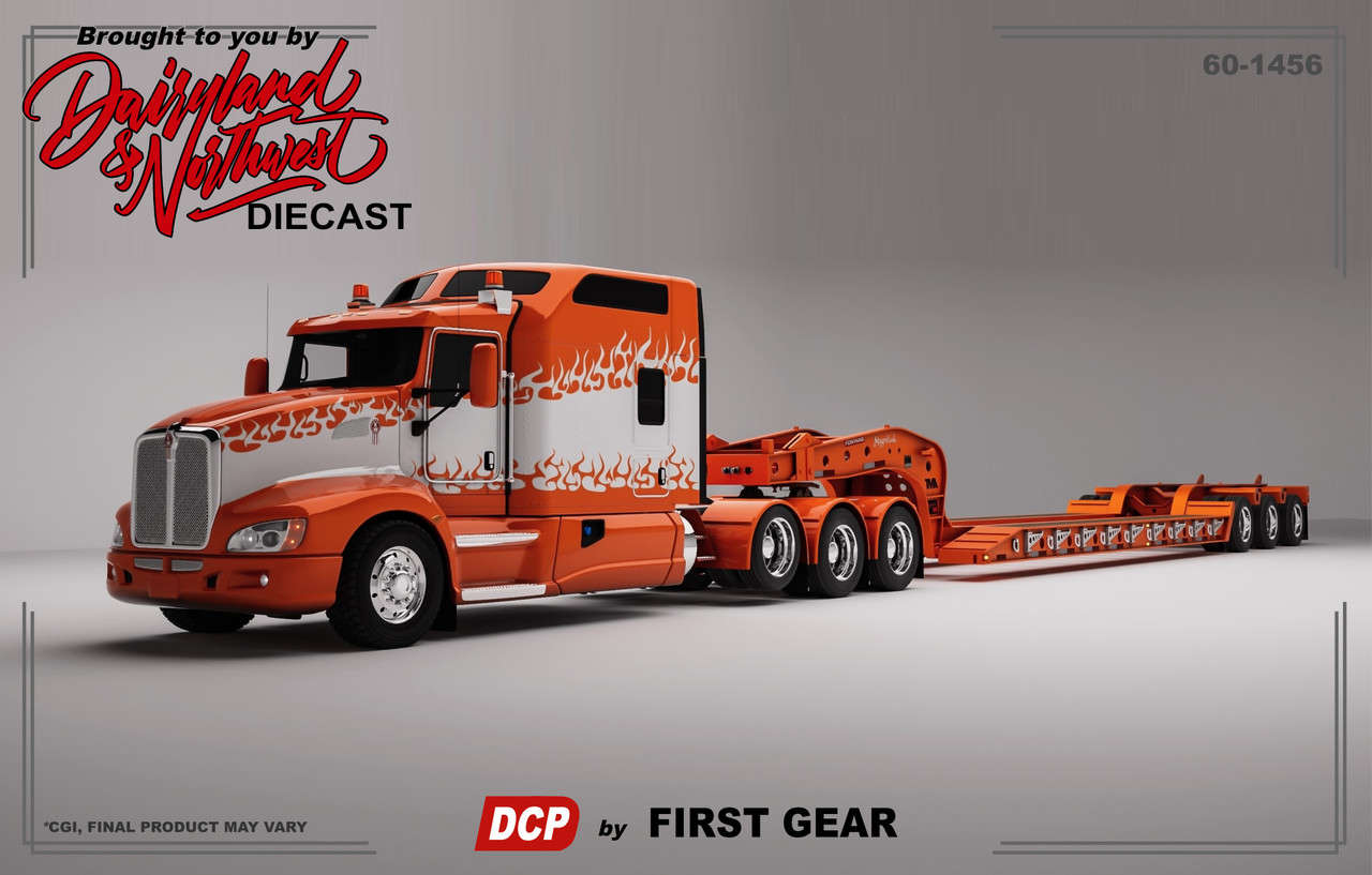 60-1456 - Pre-order, deposit only 1:64 DCP - tri-axle Kenworth