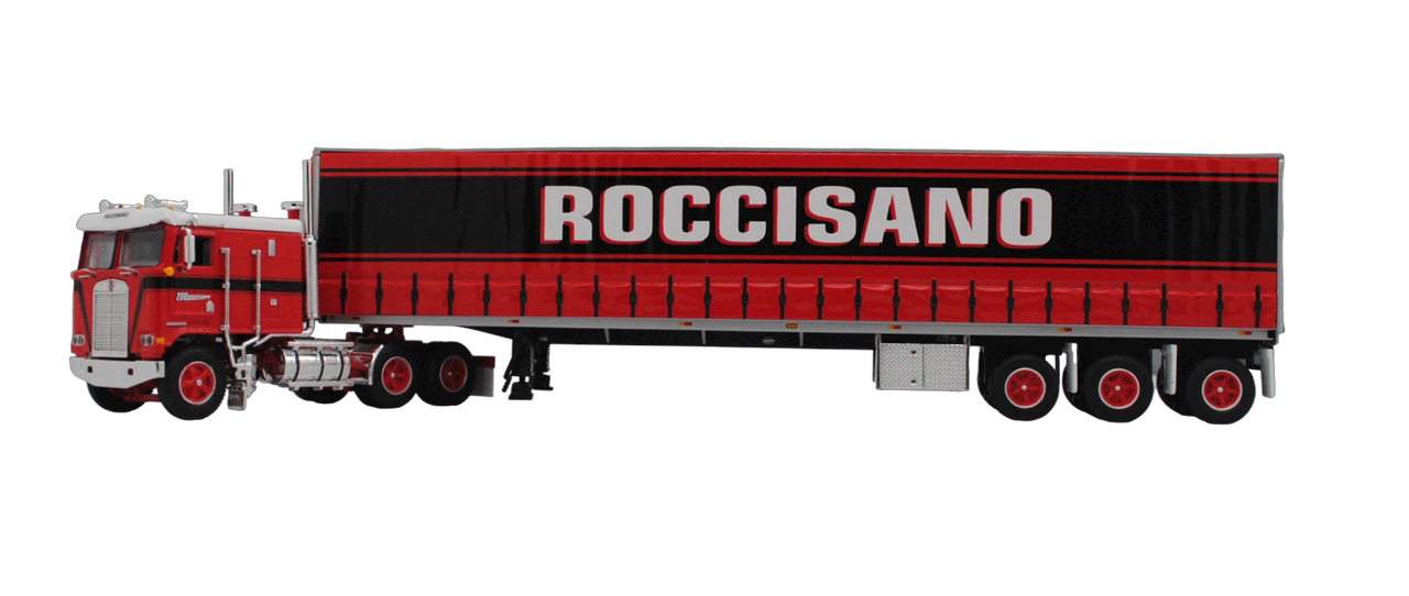 Roccisano - Kenworth K100 Flattop with Tri-Axle Simulate Curtain-Side Trailer