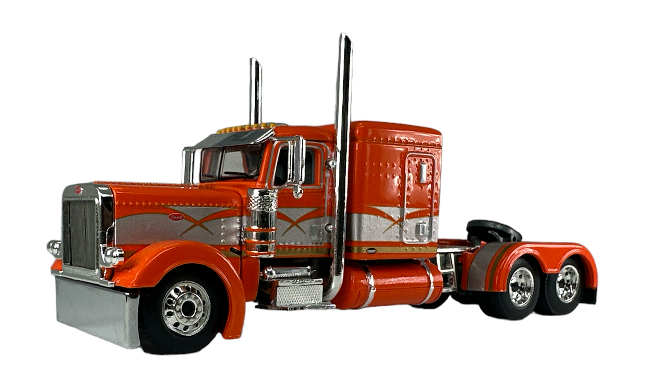 60-1462-C - DCP Orange & Silver Peterbilt 389