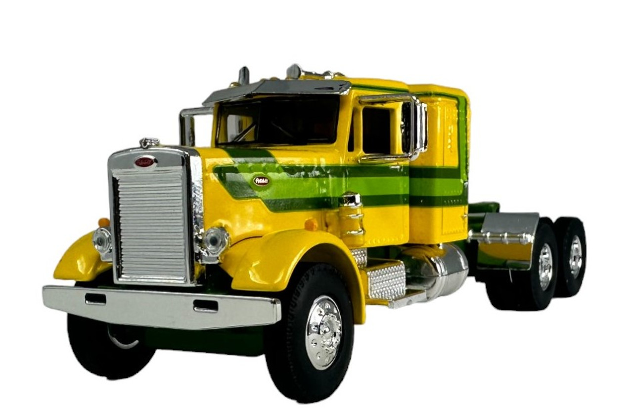 DCP - Peterbilt 351 with 36" Sleeper - Yellow & Green